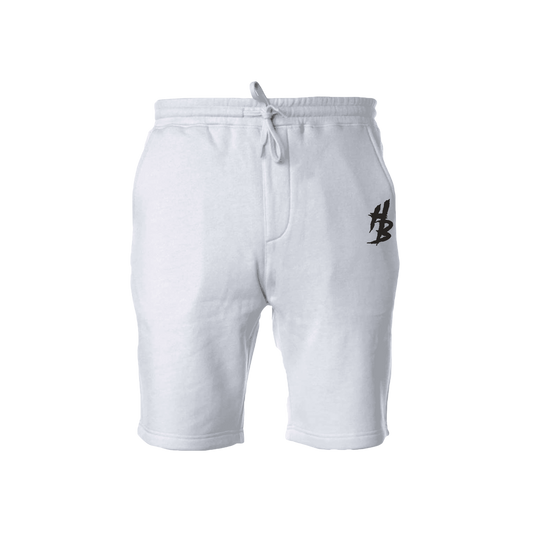 HB White Shorts - hdlm.brgnd