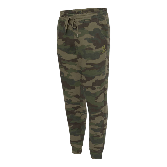HB Forest Camo Sweatpants - hdlm.brgnd