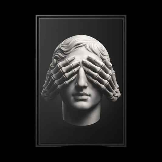 See No Evil Canvas & Frame - hdlm.brgnd