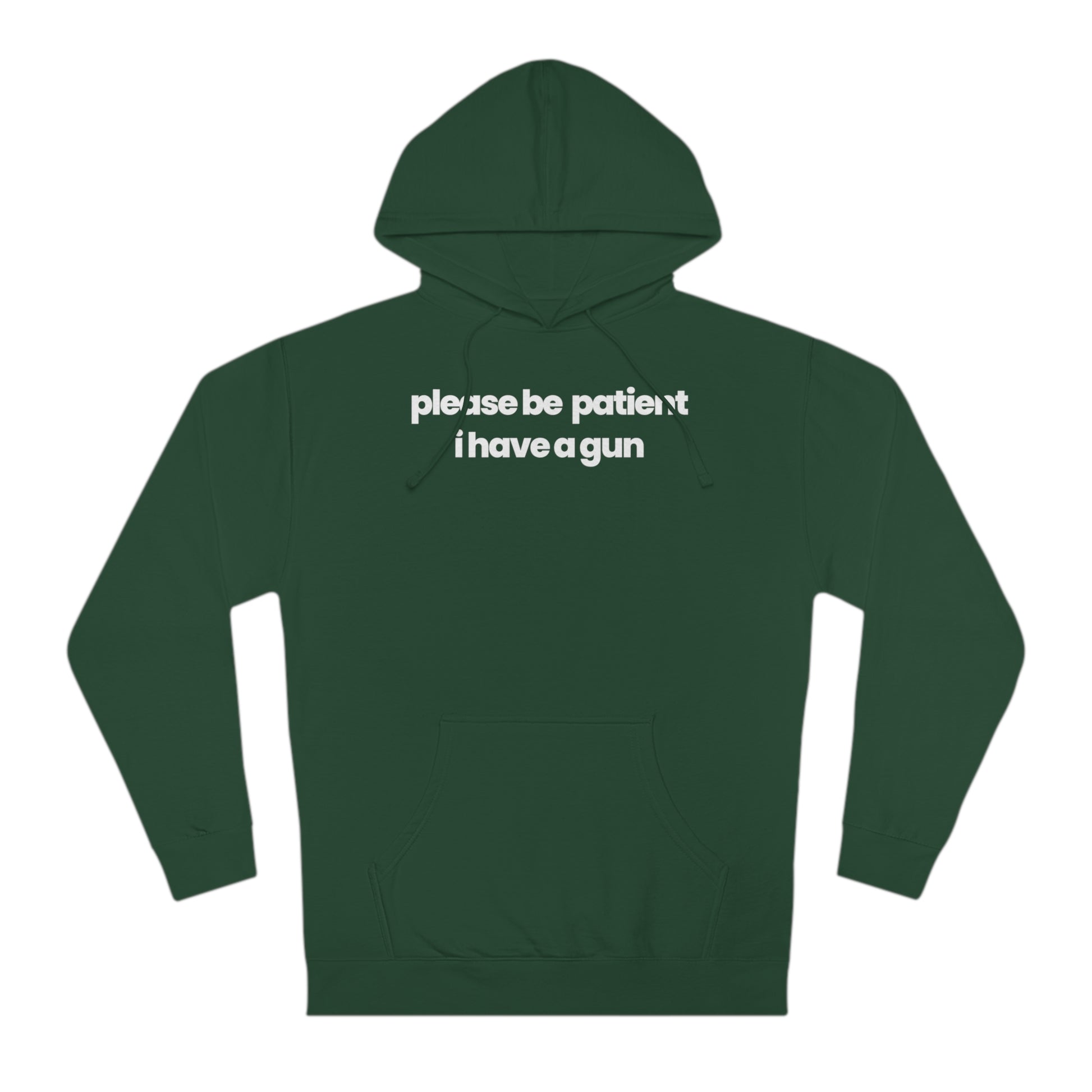 Please Be Patient V1 Hoodie - hdlm.brgnd