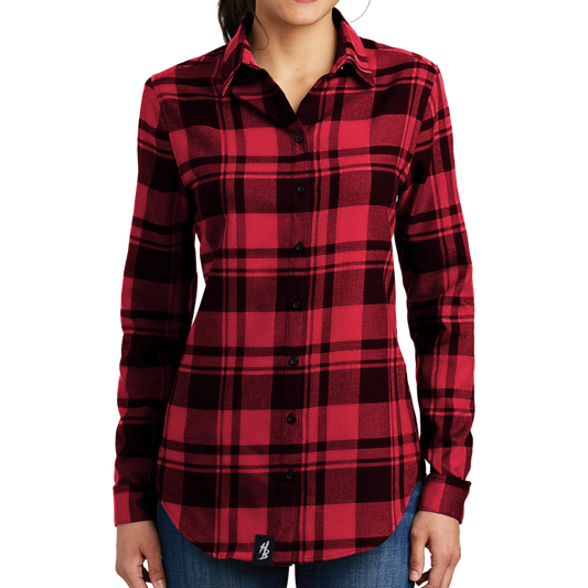 HB Icon Women's Flannel - hdlm.brgnd